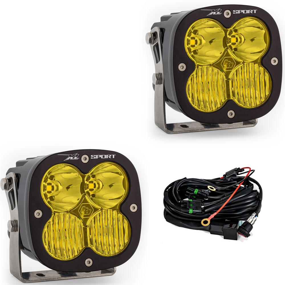 XL Sport Black LED Auxiliary Light Pod Pair - Universal Baja Designs