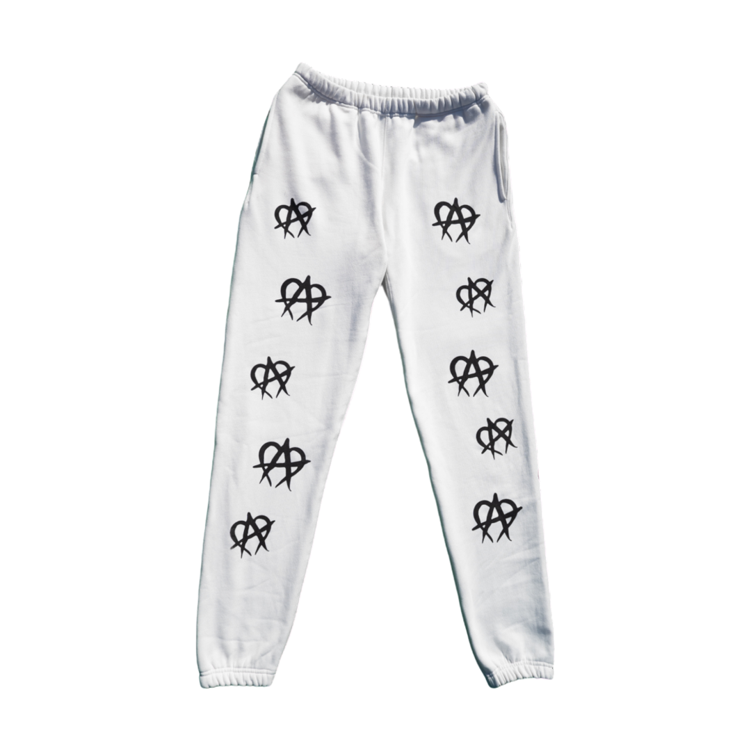 Anarchy Reflective Sweatpants White