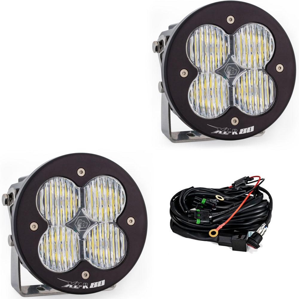 XL-R Black LED Auxiliary Light Pod Pair - Universal Baja Designs