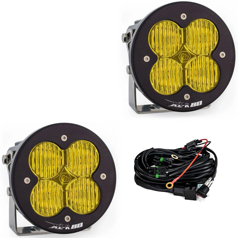 XL-R Black LED Auxiliary Light Pod Pair - Universal Baja Designs
