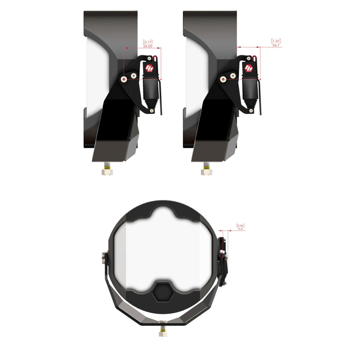 Reflex Light Actuator Kit LP4/LP6/LP9/XL-M Housing Baja Designs