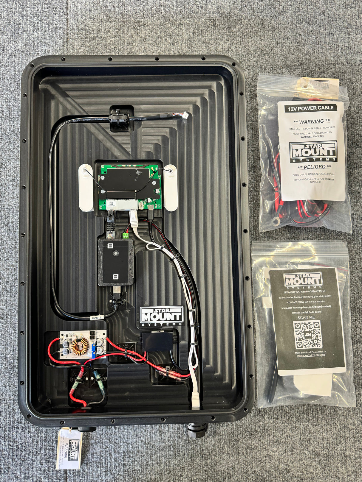 Star-Mount All In One 12v Flat Mount for Gen 2 Starlink