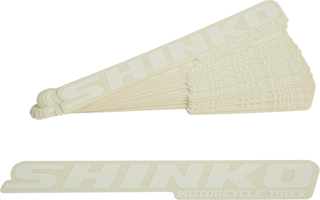 SHINKO, Shinko 6-Inch White Decal Pack of 20 - Model 87-8300W
