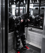 Anarchy Reflective Sweatpants Black