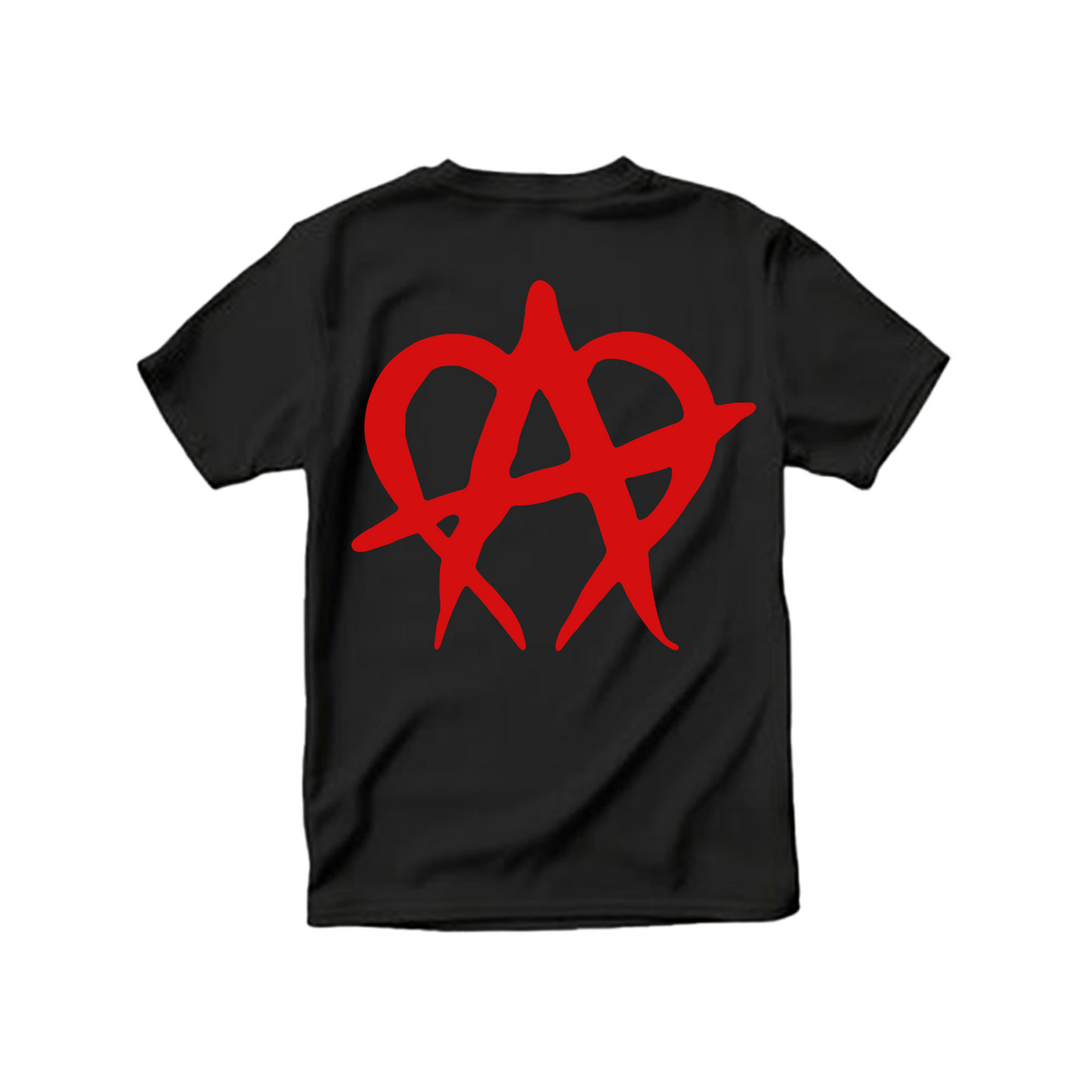 Anarchy Logo Red T Shirt