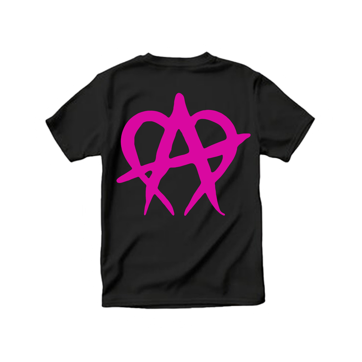 Anarchy Logo Pink T Shirt