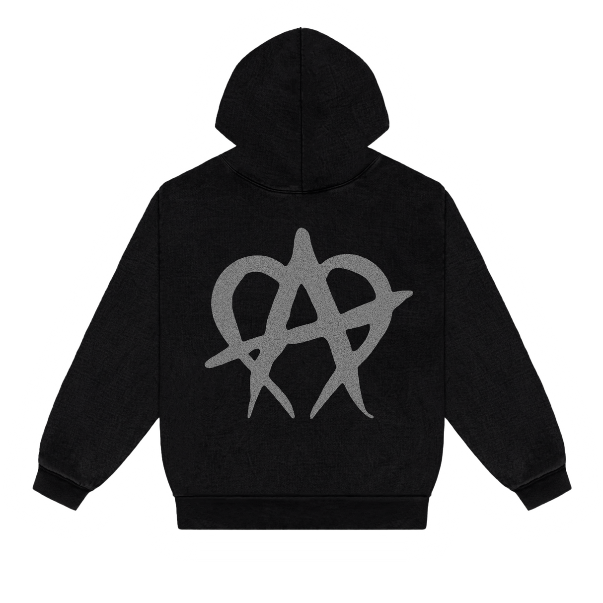 Anarchy Reflective Hoodie Black