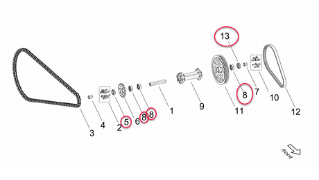 DirtyBike Bearing Kit Intermediate Shaft Surron LBX