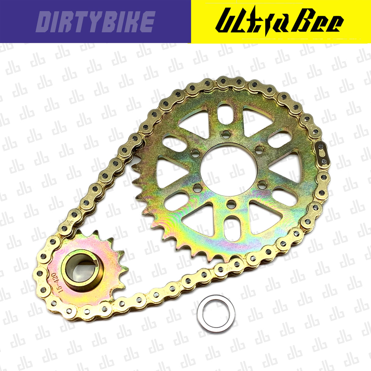 DirtyBike 420 Gold Series Primary Belt to Chain Conversion Kit Sealed X-Ring Surron Ultra Bee