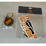 TB Keychain and Sticker Pack