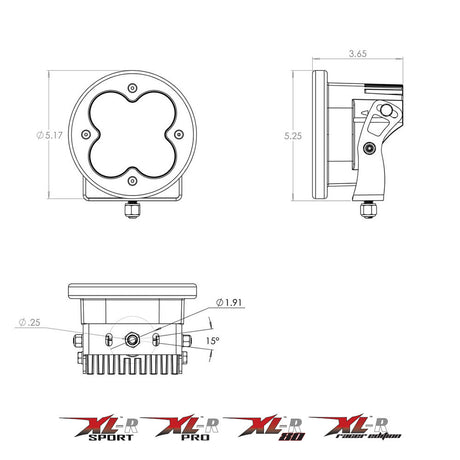 XL-R 80 LED Auxiliary Light Pod - Universal