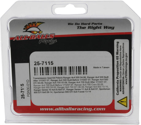 ALL BALLS, ALL BALLS Transmission Seal Kit Part #25-7115 for Reliable Engine Performance