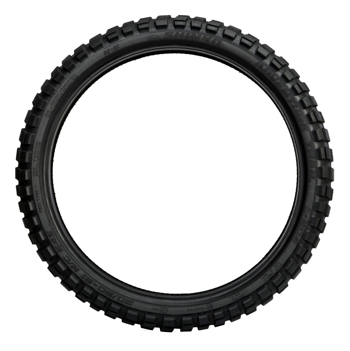 SHINKO, Shinko Tire 804 Dual Sport Front 110/80B19 59Q with Reflective Sidewall Technology