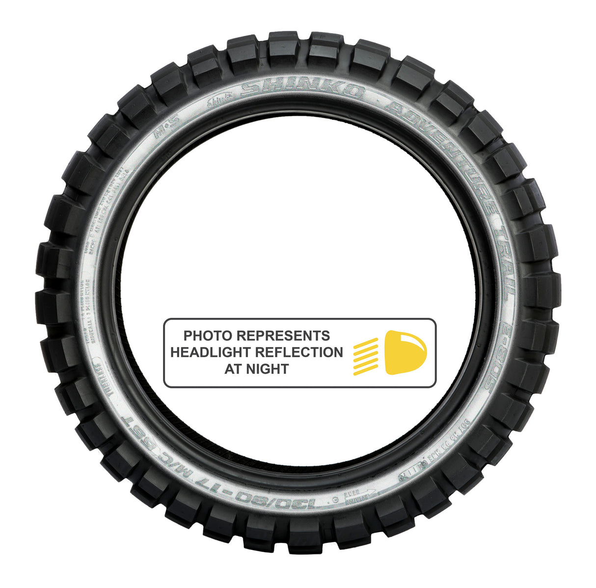 SHINKO, Shinko Tire 805 Dual Sport Rear 140/80-17 with Reflector Side Wall Technology