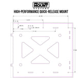 Quick-Release Mount for Starlink High Performance In-Motion Dish (Gen 2)