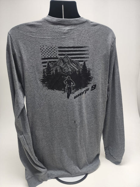 Warp 9 Gray Long Sleeve Mountain shirt