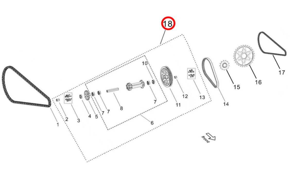 OEM Complete Jackshaft Assembly for Surron LBX and Segway