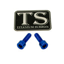 Titanium Surron Ultra Bee Headlight Bracket bolts by Prickly for Baja Squadron