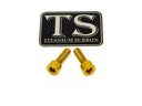 Titanium Surron Ultra Bee Headlight Bracket bolts by Prickly for Baja Squadron