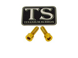Titanium Surron Ultra Bee Headlight Bracket bolts by Prickly for Baja Squadron
